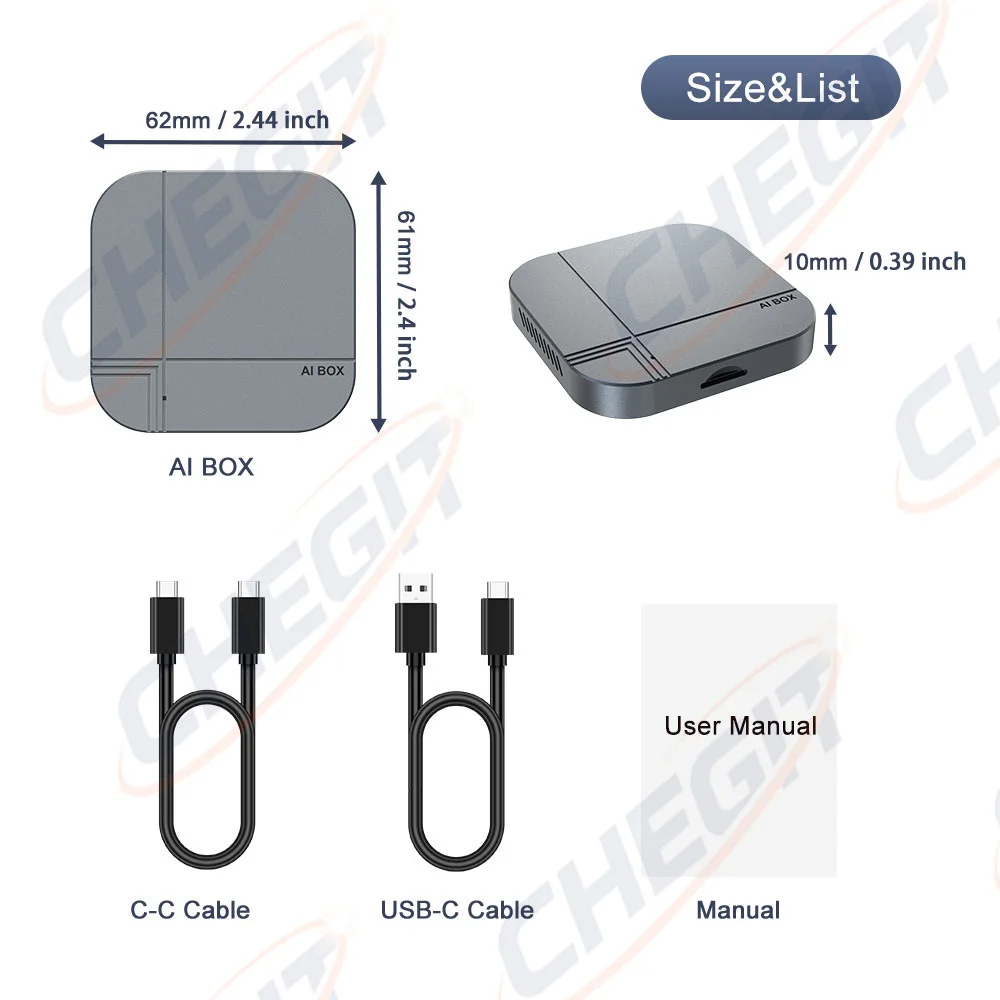 Smart AI Box Android14 4G+64G/2G+32G Kabelloses CarPlay Android Auto TV-Box für YouTube Netflix für VW Nissan Toyota Hyundai Ford – Detail 15