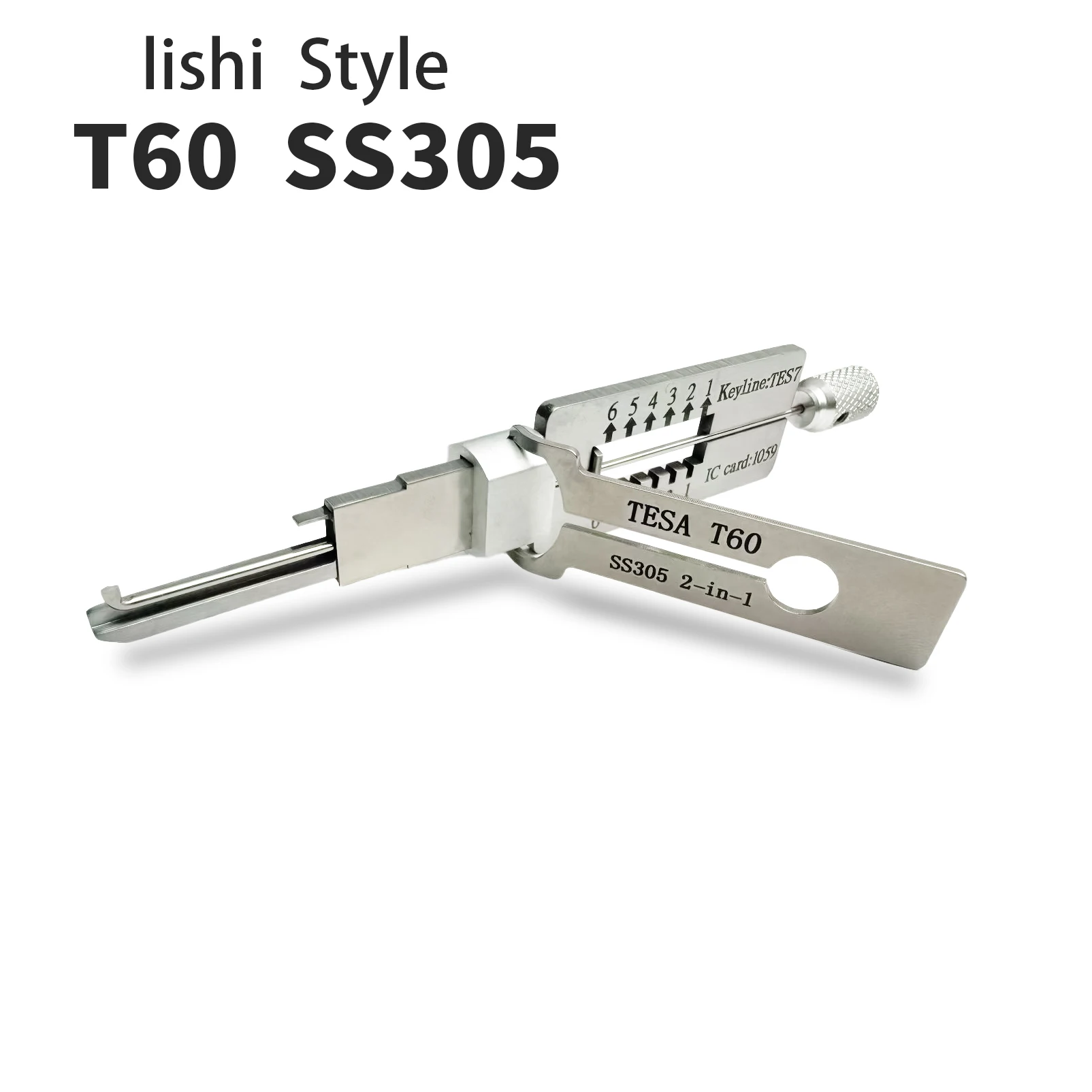 1PCS LISHI Style SS305 LISHI TESA T60 2 in 1 Tools Repair lockmsith tools FOR TESA T60 Europe lock