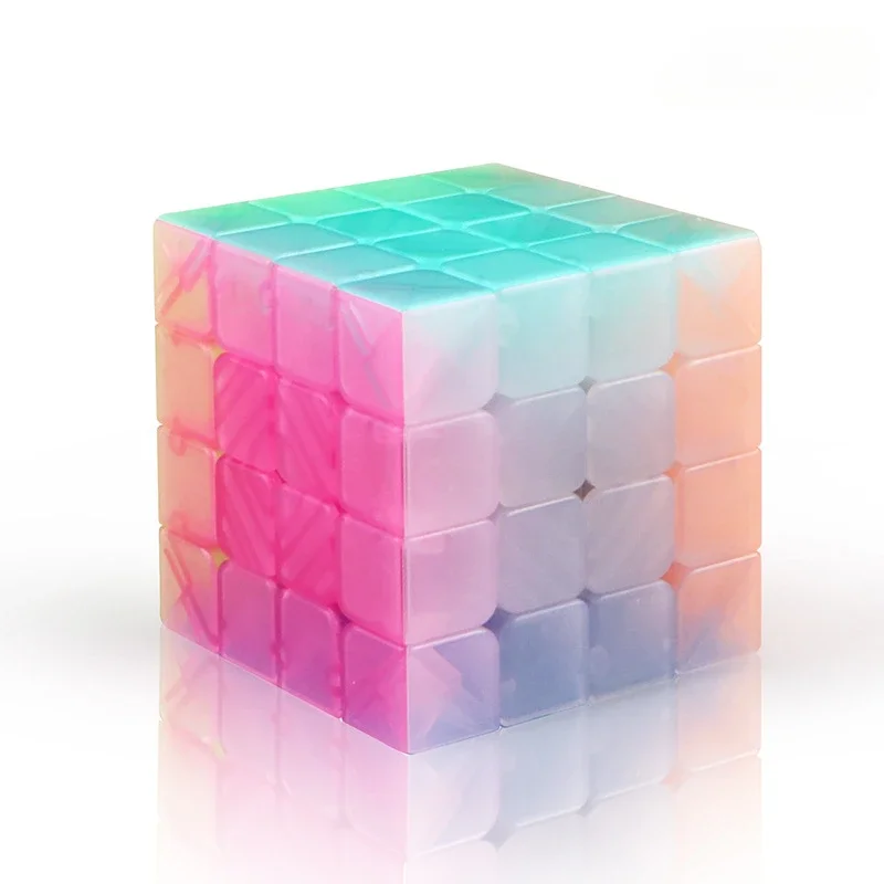 MoFangGe 2x2 3x3 4x4 5x5  jelly Transparent plastic speed magic cube educational toys Professional Cube Antistress