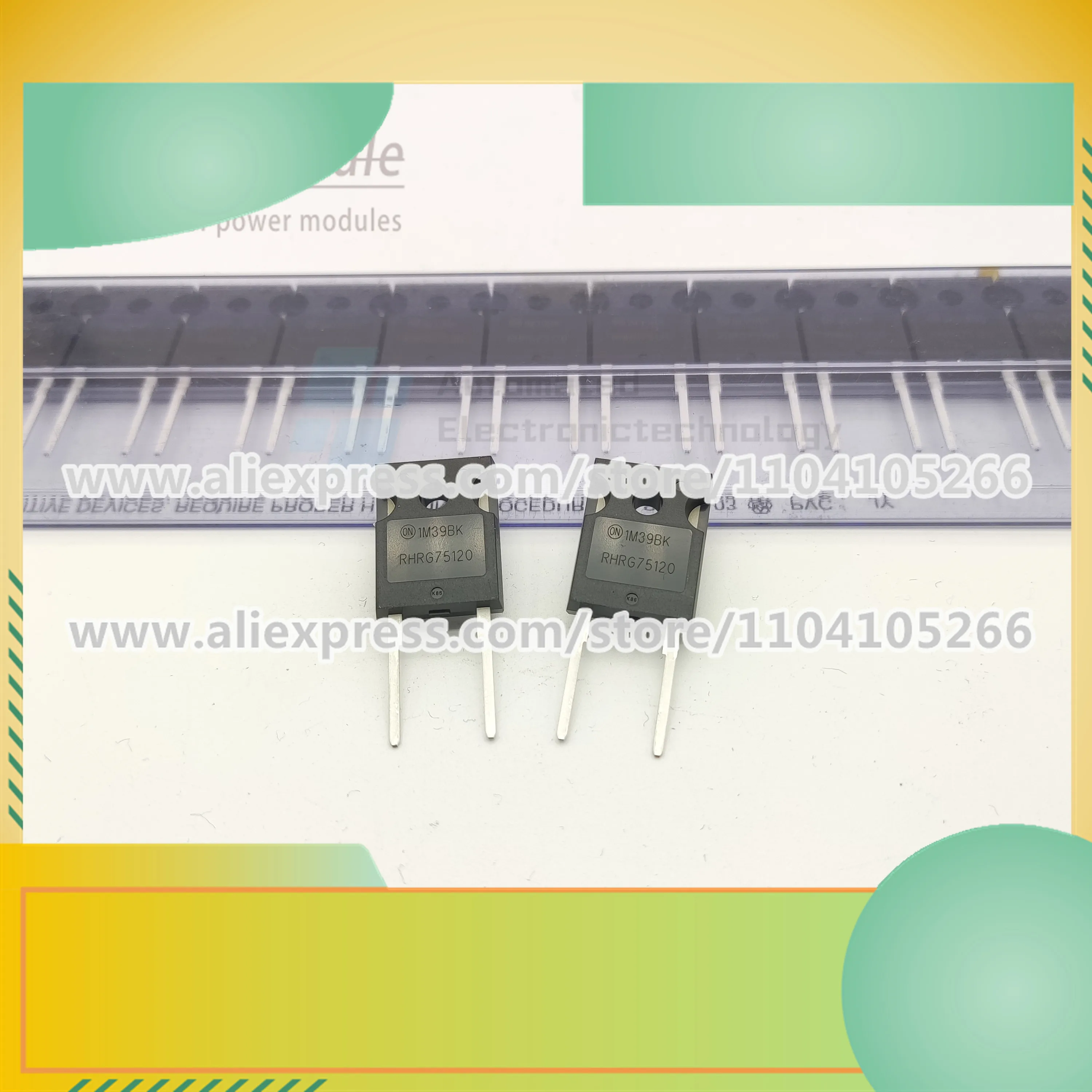 

RHRG75120 Диод Быстрого Восстановления 75A120 0V посылка TO-247 новый оригинальный импортный точечный снимок