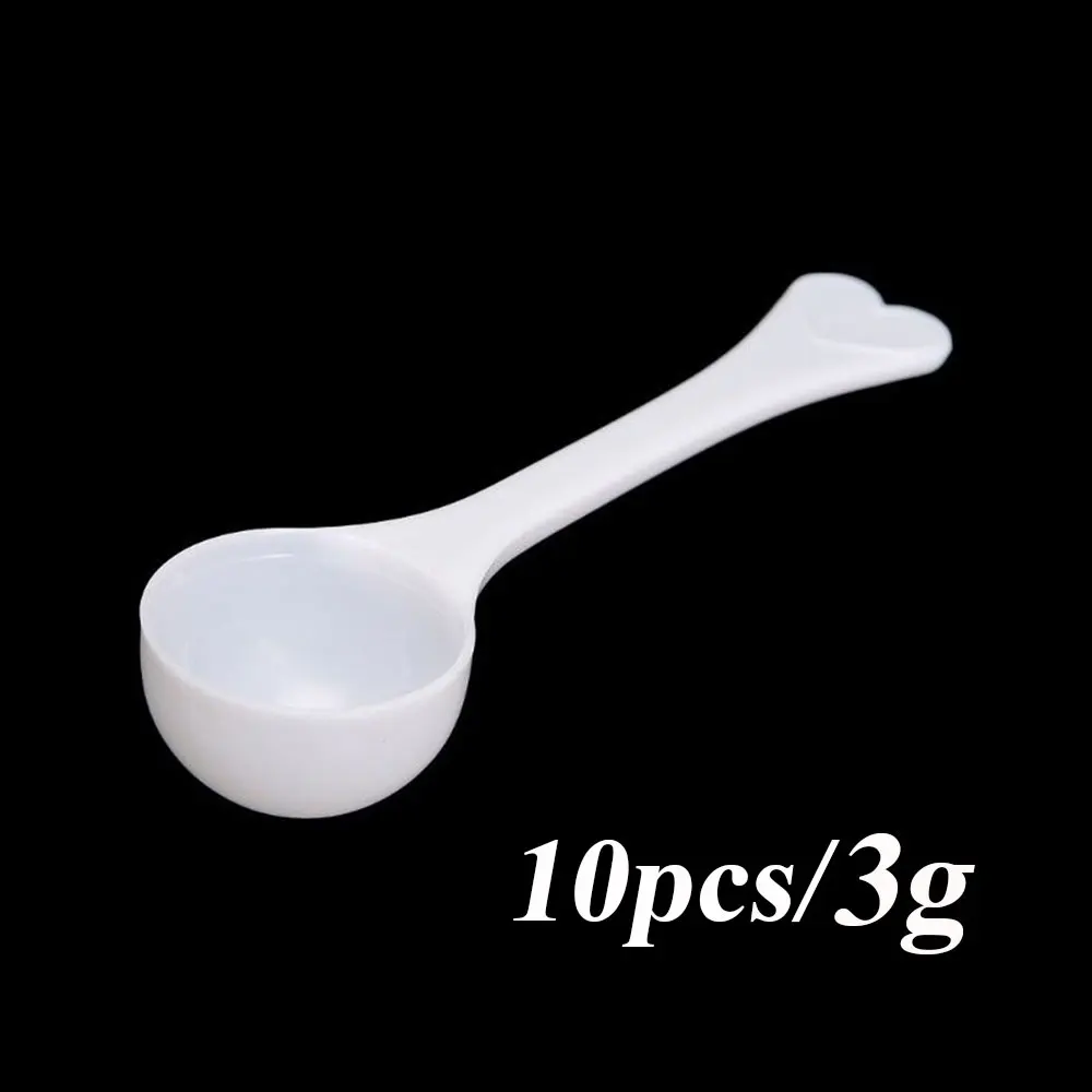 10PCS Tools Scoop Kitchen Measuring Spoon Plastic Coffee Milk 1/3/5/10g