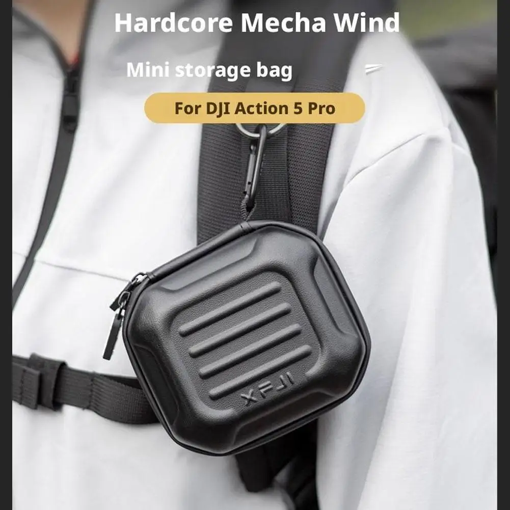 Estuche de transporte protector para DJI Osmo Nano, carcasa dura, bolsa de almacenamiento de PU, funda protectora para cámara corporal, accesorios organizadores de viaje