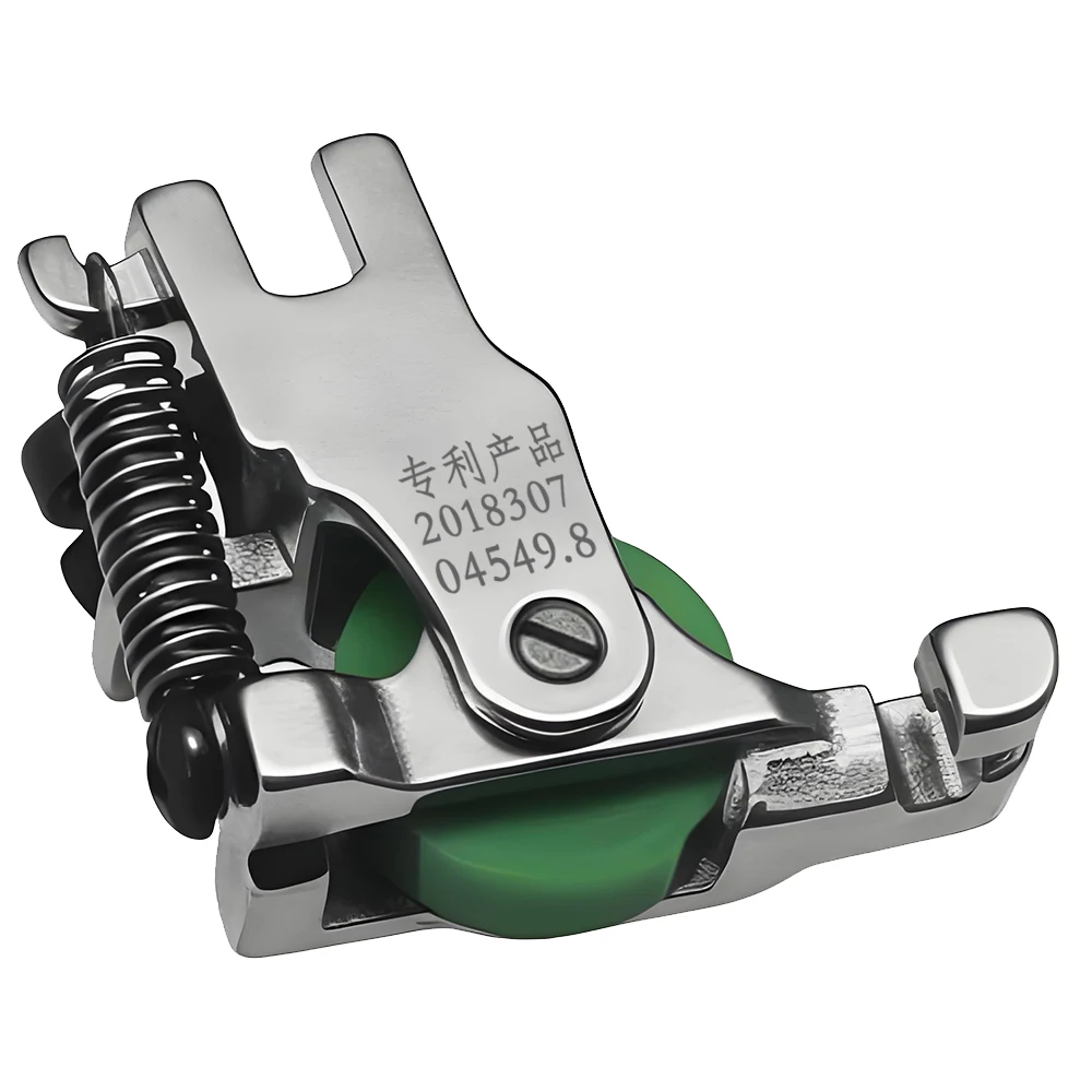 1 PCS Steel Roller Invisible Zipper Presser Foot S518L/T168 With Roller Wheel Foot For Industrial Sewing Machine Accessories