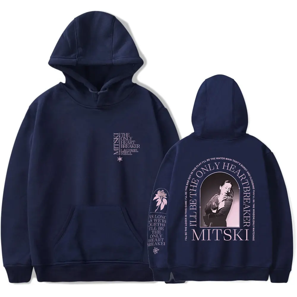 Mitski Miyawaki Merch The Only Heartbreaker 후드, 새로운 앨범 스웻셔츠, 여성 남성 패션 캐주얼 긴팔 티셔츠