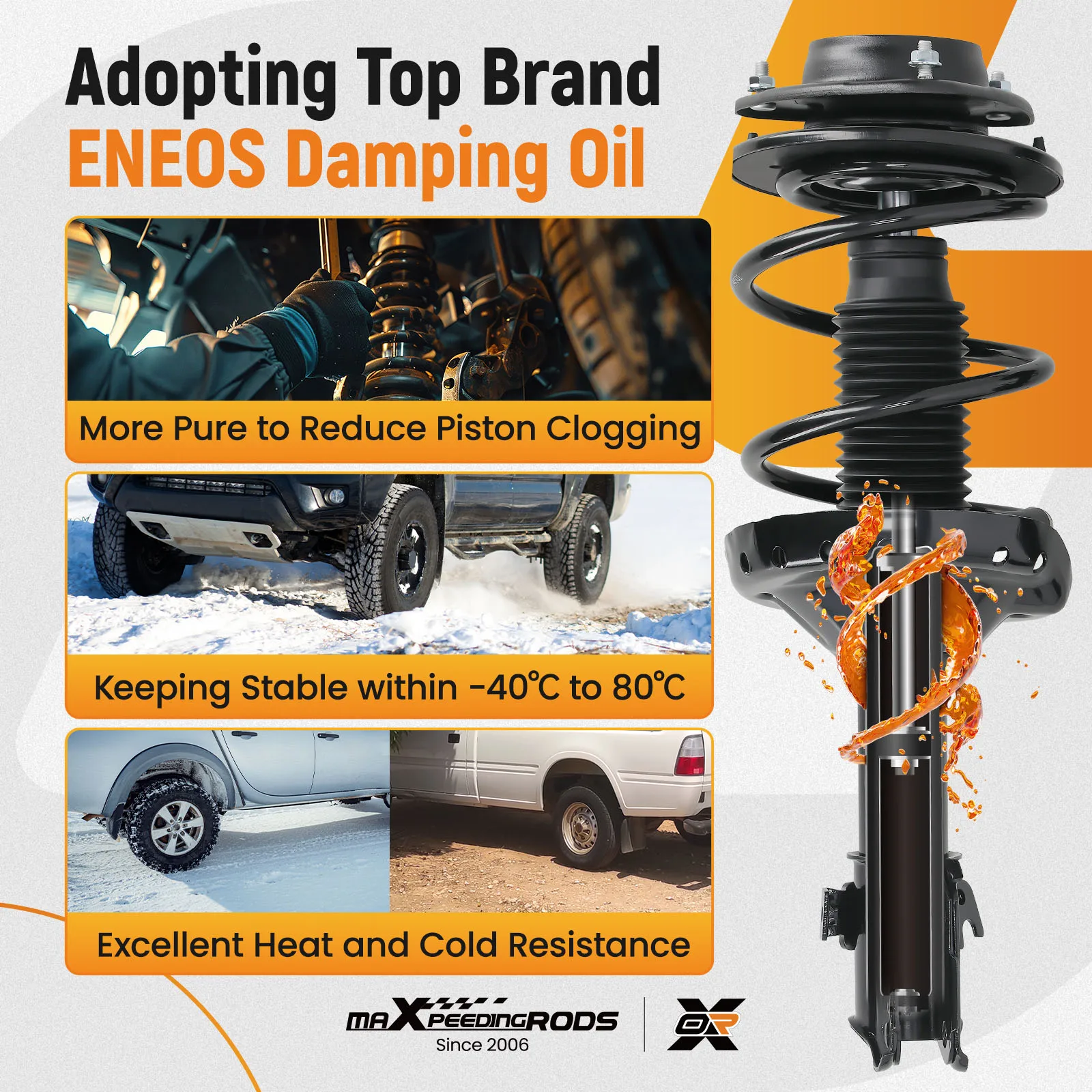 Front Suspension Strut Spring For 2008 2009 2010 2011 Subaru Impreza 1331911L R - view 2