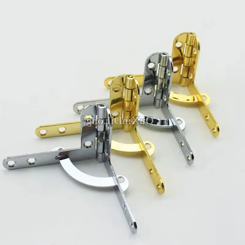 Brand New 100PCS 31X43mm Metal Quadrant Hinges Jewelry Gift Wooden Cases Watch Box Hinges Lid 90° Support Hinges Gold/Silver