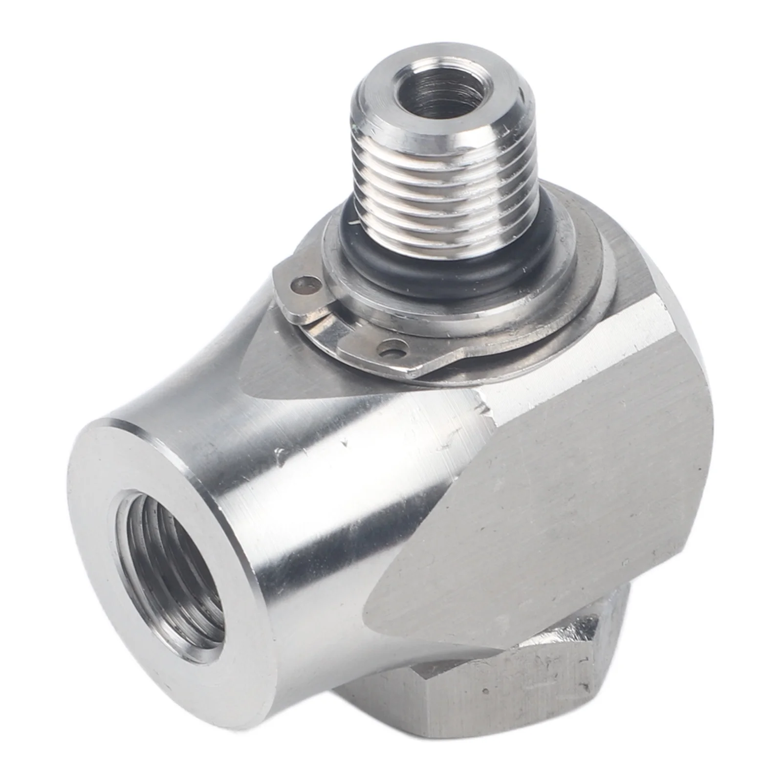 304 Stainless Steel High Pressure Washer Car Wash Arm Connector 360 Degree Swivel Joint SW90 1/4 3/8 Inch Connector