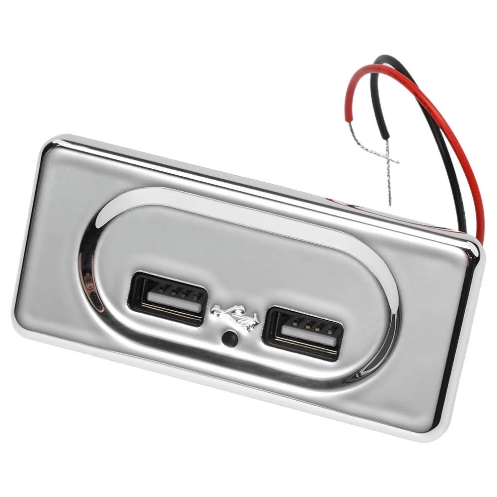 

Dual USB Charger Dual Usb Ports Socket Charger USB Charger 12V/24V Charging Intelligent Circuit 3.1A 3.5 X 1.6in
