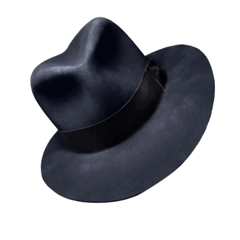 N7YF Unisex Woolen TopHat Masquerades Fedoras Hat RolePlay Party Costume Headwear