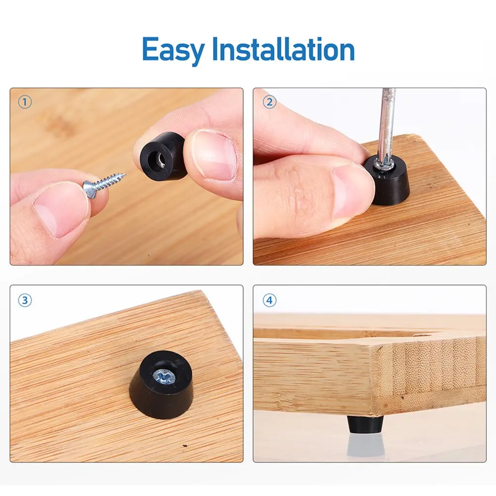 Coussinets en caoutchouc pour chaise de table, protections de sol, couvre-jambes de meubles, haut-parleur, armoire, pare-chocs astronomique, planche