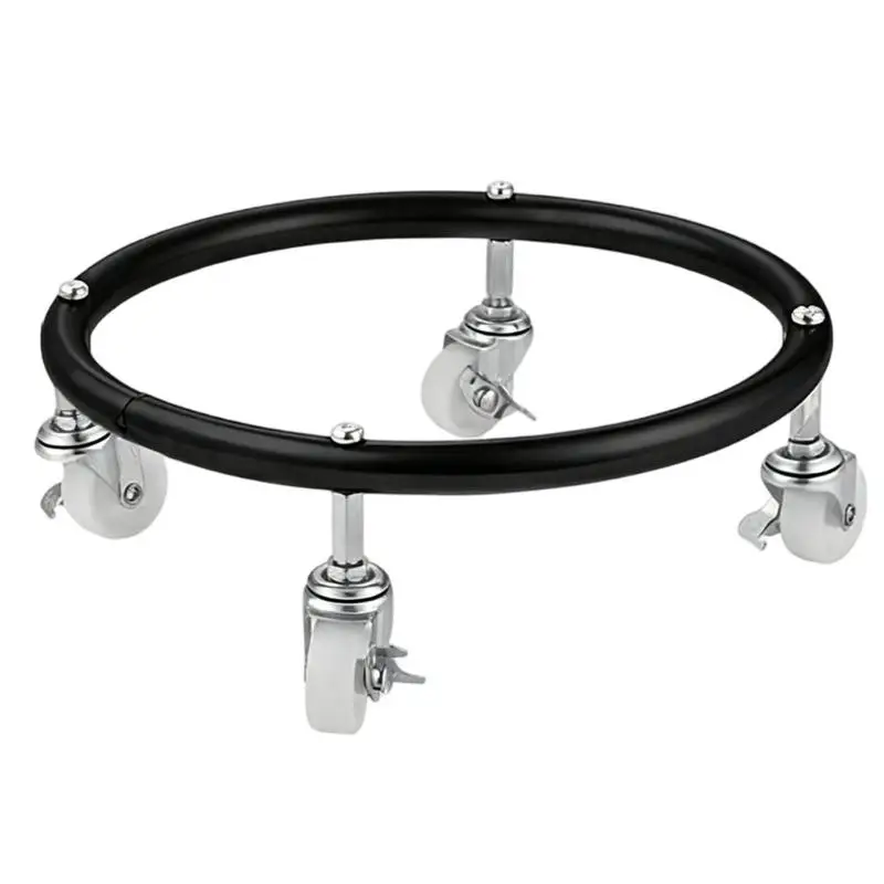 Verschiebbare Gasflaschenhalterung mit Feststellrollen für Camping und Grillen D2RD – Detail 2