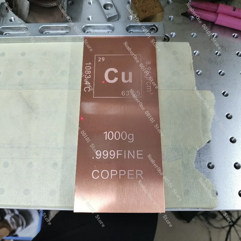 Polished Solid Red Copper Bar Plate Anti-Oxidation 1000g Ingot for Collection Craft