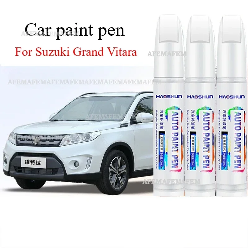 For Suzuki Grand Vitara Pearl white paint pen blue automotive supplies original surface to scratch repair