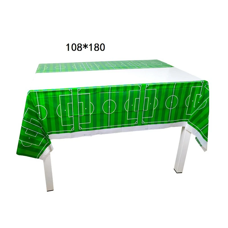 Soccer Football Theme Kids Party Birthday Party Decoration Set Cup, Plate & Straw Bunting Loot Bag Tablecloth Party