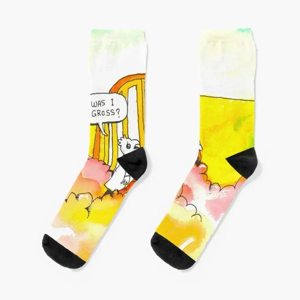 Was I Gross? Socks cartoon colored Running summer Boy Child Socks Women's