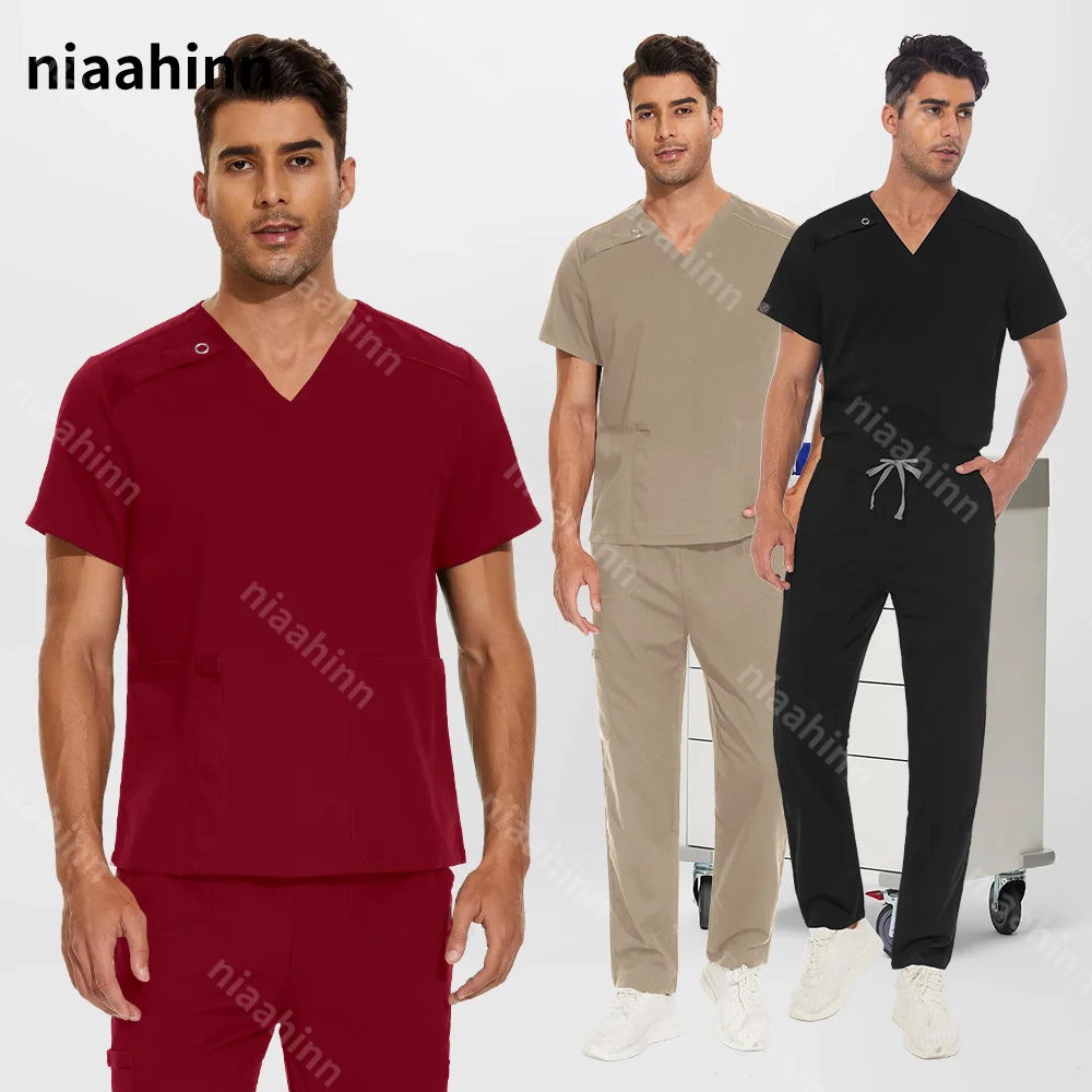 Niaahinn Operating Room Medical Uniform Wholesale Hospital Working Scrub Set Medical Workwear Supplies Nurse Dental Surgery Suit