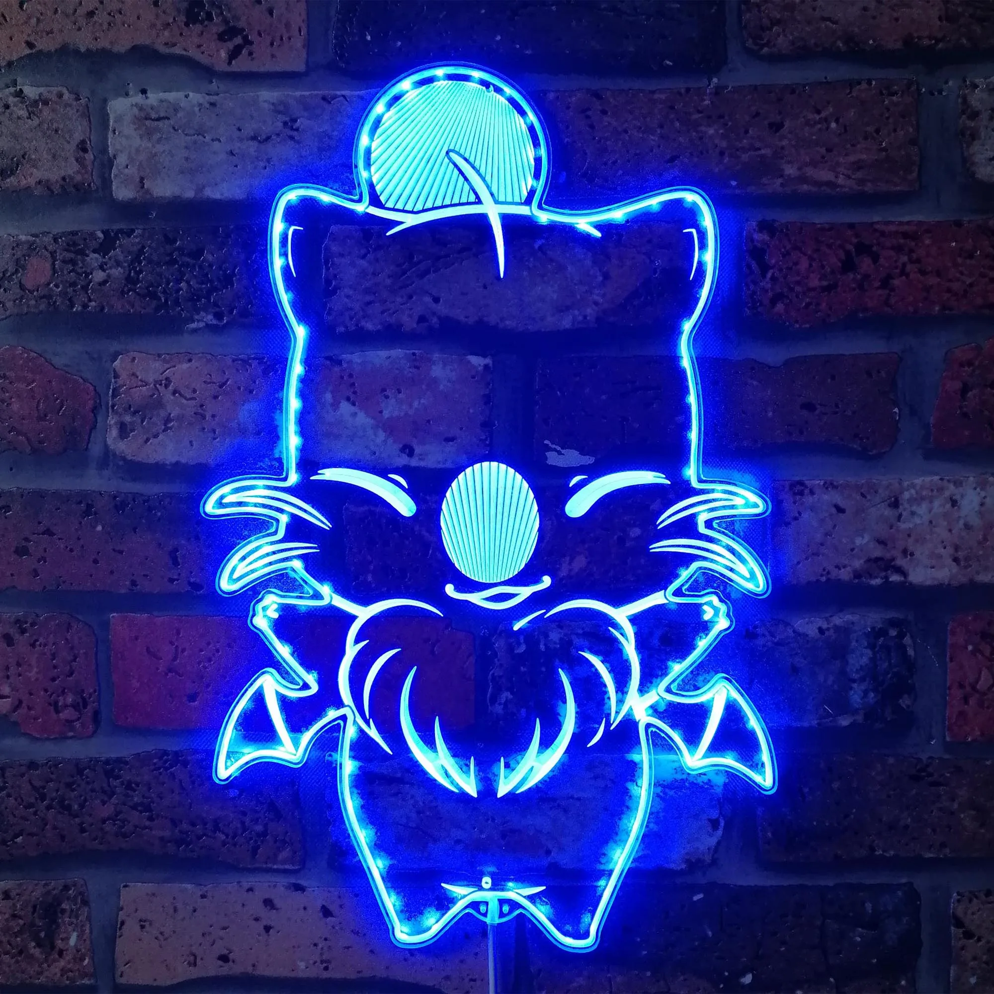 Moodle Kawaii Final Fantasy 7 Neon LED Sign، Gamer Night Light LED Sign، Game Room Neon Sign