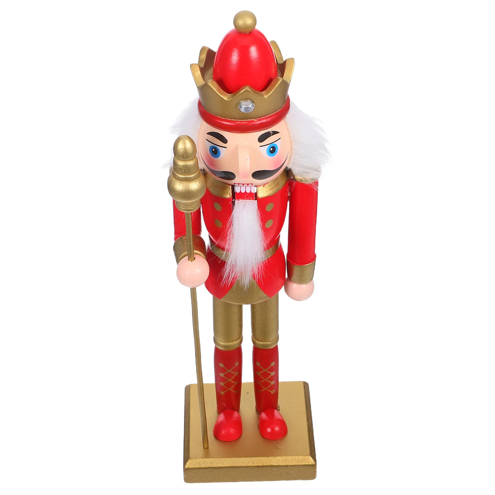 Christmas Nutcracker Soldier Reusable For Christmas Decor Winter Decor Traditional Wood Figure Ornament Vibrant