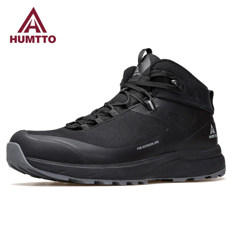 HUMTTO-Botas de senderismo impermeables para hombre, zapatos de diseñador de lujo, zapatillas de Trekking al aire libre, botines de trabajo de