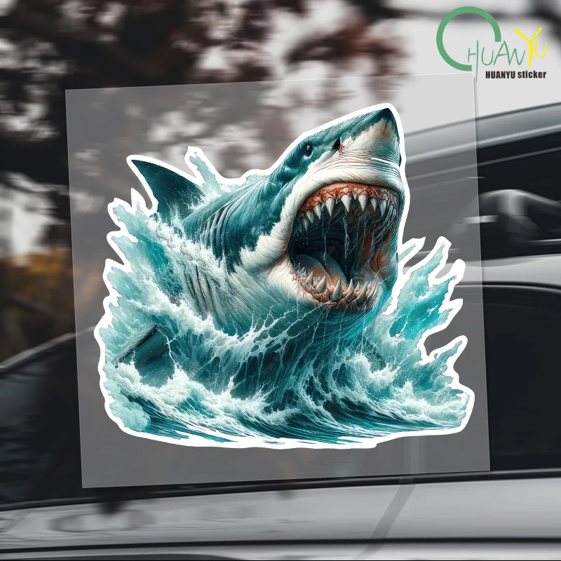 Fierce Shark Art Personalized Wall Stickers for Home Decoration Toilet decals car stickers