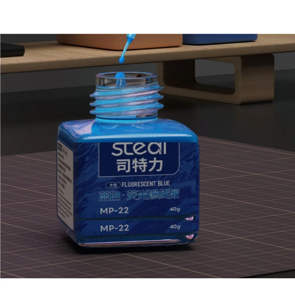 Stedi MP-20~29 40g Fluorescent Panel Liner Paint Water Based Ink for Gundam GK Model Coloring Tools Hobby DIY Model Craft Tools