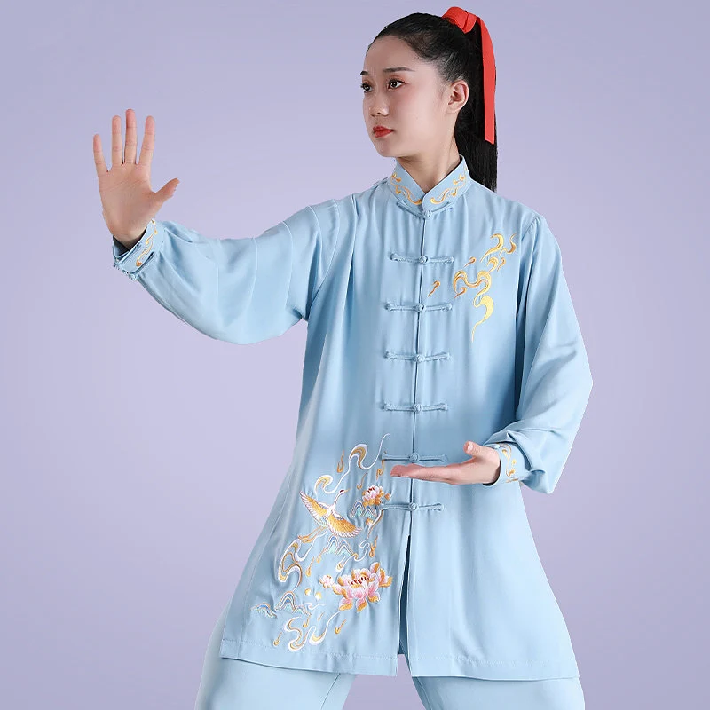 Women's Unisex Tai Chi Suit Pearl Linen Summer/Spring/Autumn Baduanjin Martial Arts Performance & Training Wear for Adults