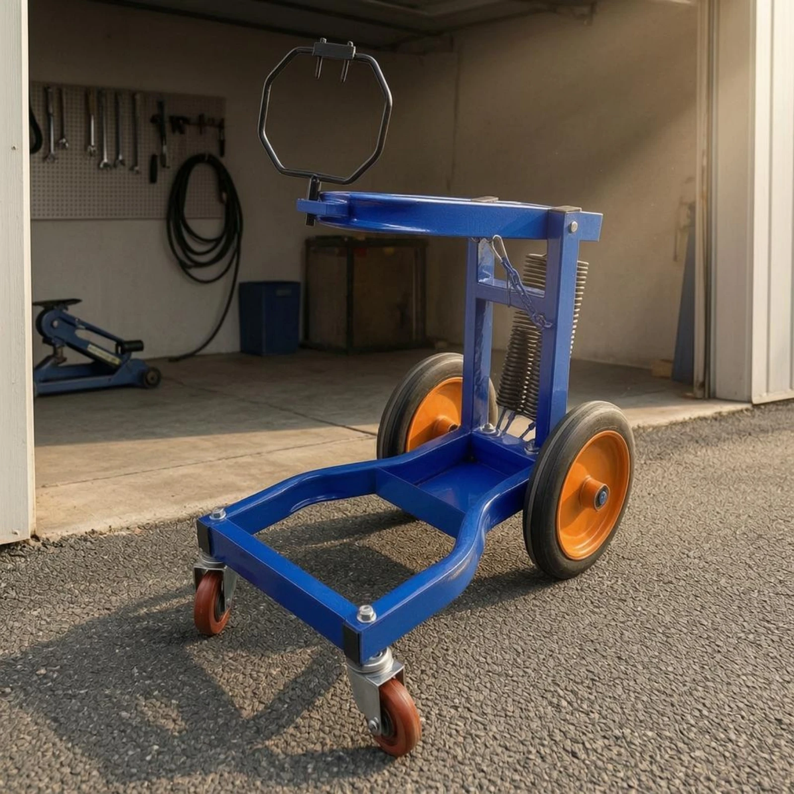 Tire Service Stand Octagonal Circular Holder Holder Tire Mounting Stand Vehicle Equipment Coil-Loaded Hollow Frame