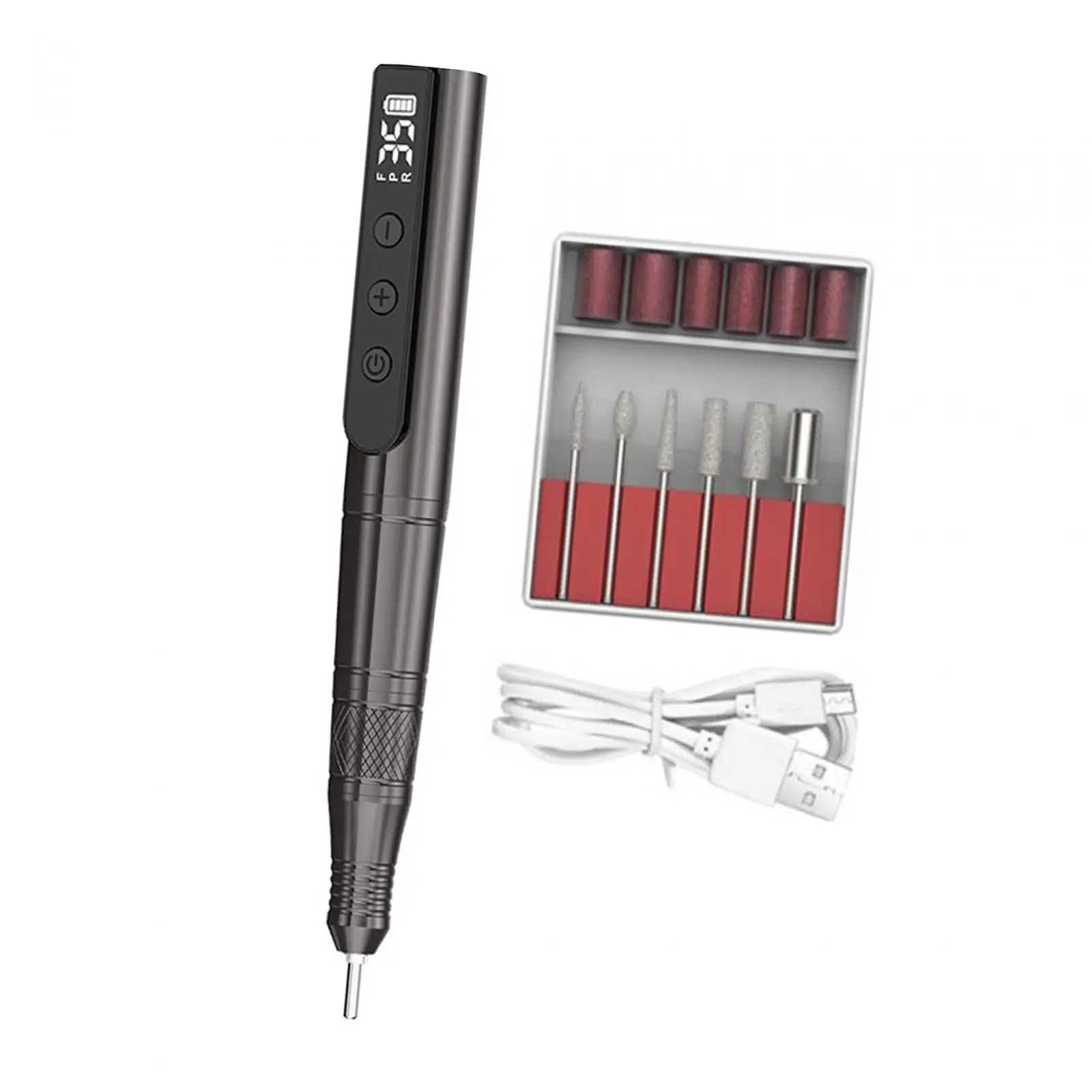 تدريبات الأظافر الكهربائية Efiles تدريبات الأظافر زخارف طحن الأظافر إزالة الأظافر الأكريليك المحمولة 35000 دورة في الدقيقة طحن أظافر طاحونة