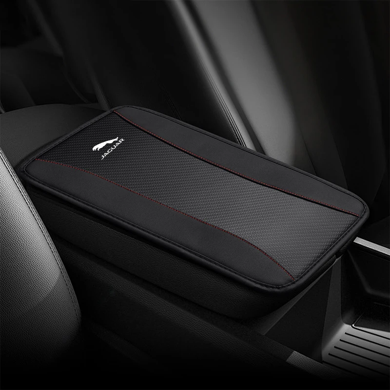 Car Armrest Mat PU Leather Center Console Arm Rest Protection Cushion for Jaguar XF XJ XK XE F-Type X-Type F-Pace I-Pace E-Pace