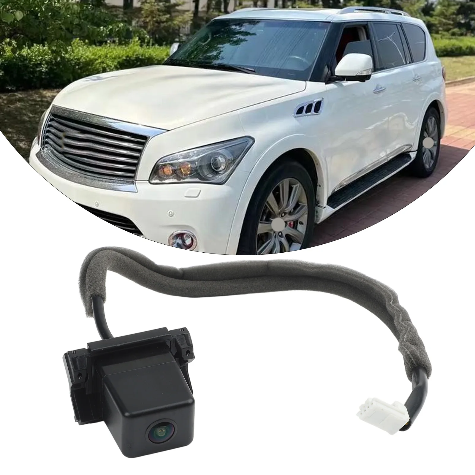 Black Backup Parking Camera Practical Installation Quick Use Feature Reliable Performance Non-deformable Structure ABS Material