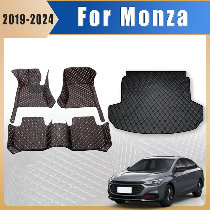 

Car Floor Mats Trunk Carpets For Chevrolet Monza 2019 2020 2021 2022 2023 2024 Foot Auto Accessories Interior Parts Waterproof