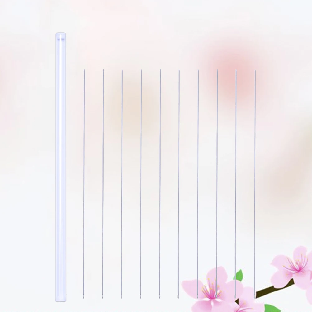 

10 Pcs Bead Needle Long Sewing Crocheting Needles for Beading Embroidery Jewelry