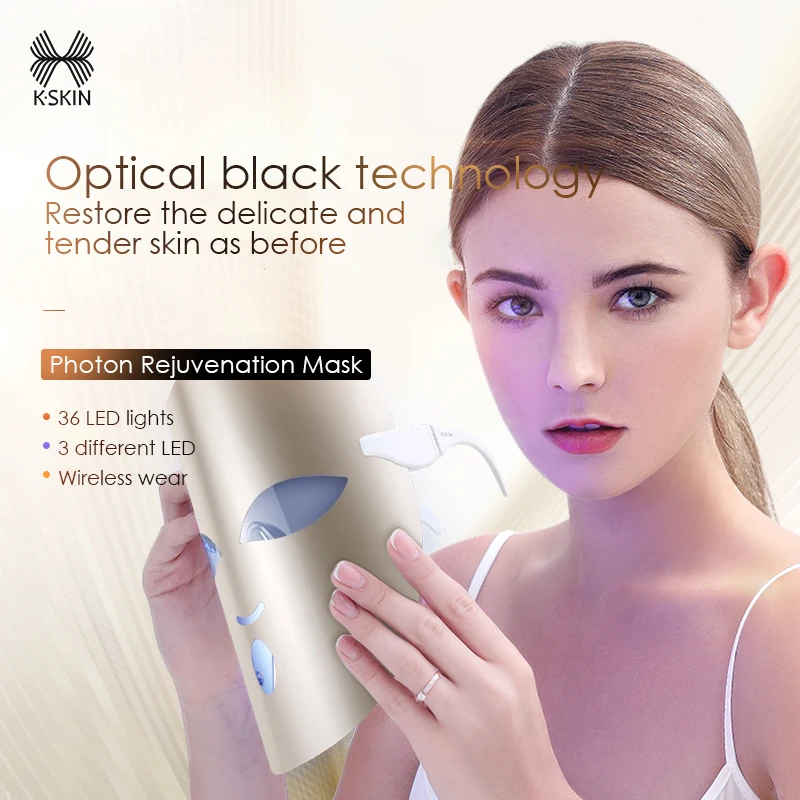 

KD036S Optical black technology Restore the delicate & tender skin as before Photon Rejuvenation Mask • 36 LED lights