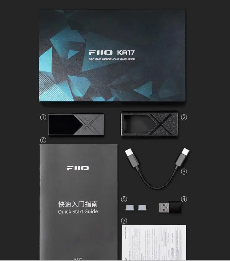 Fiio/ เครื่องขยายสัญญาณหูเครื่องขยายสัญญาณ KA17มีเครื่องขยายสัญญาณแอนดรอยด์หางเล็ก Apple HiFi มินิเดสก์ท็อป