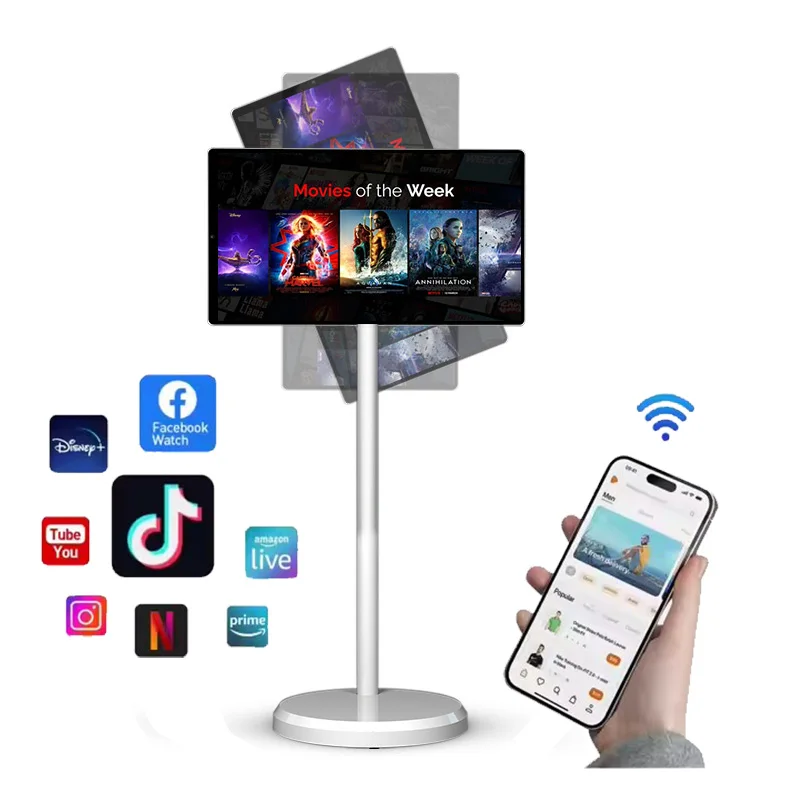 

Factory Direct 21.5 Inch Smart Mobile Tv 64gb Touch Screen Portable Smart TVs 21.5" Tv Inteligente Outdoor Smart Televisions