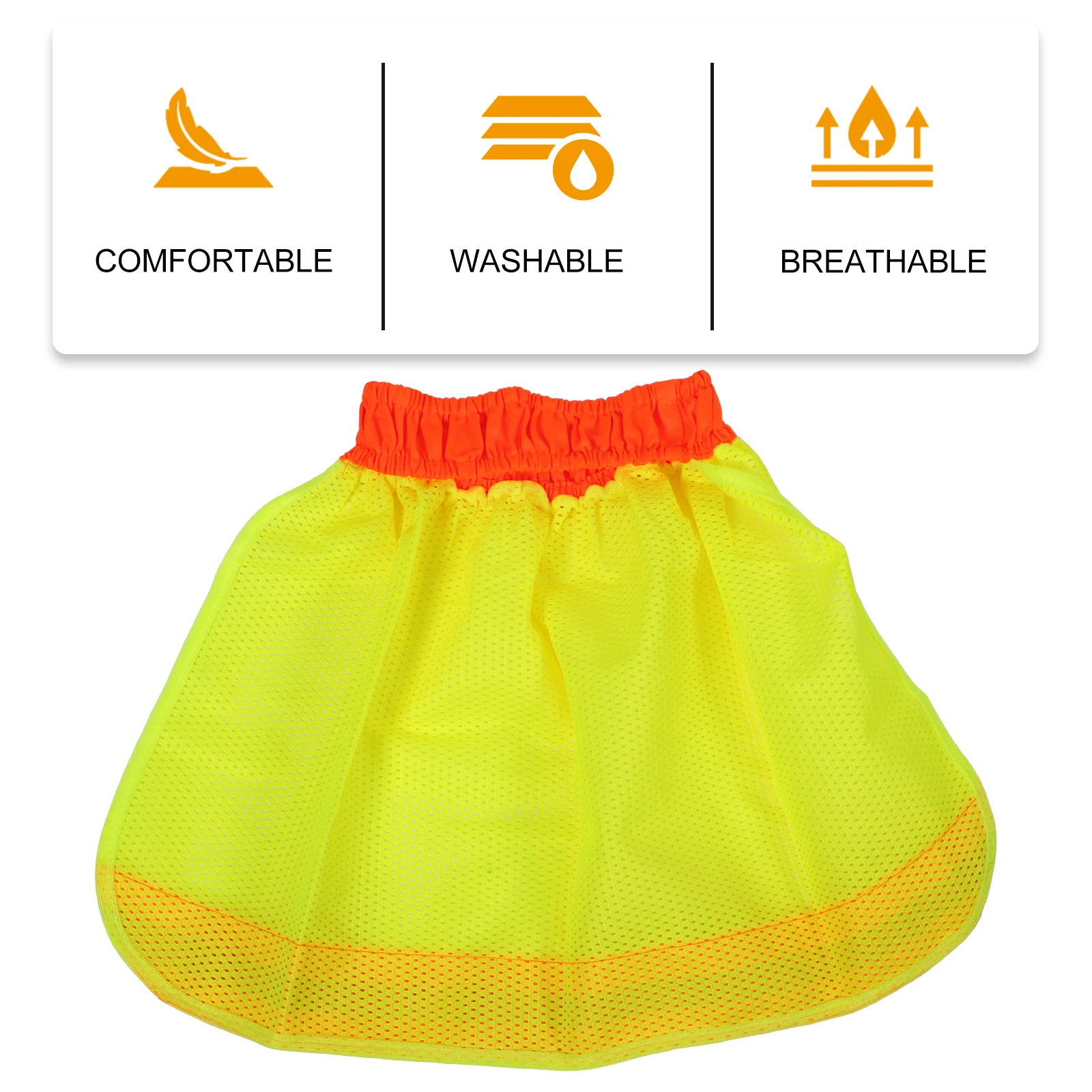 

4Pcs Reflective Safety Sunshade Full Brim High Visibility Bright Portable Foldable Large Diameter Mesh Neck