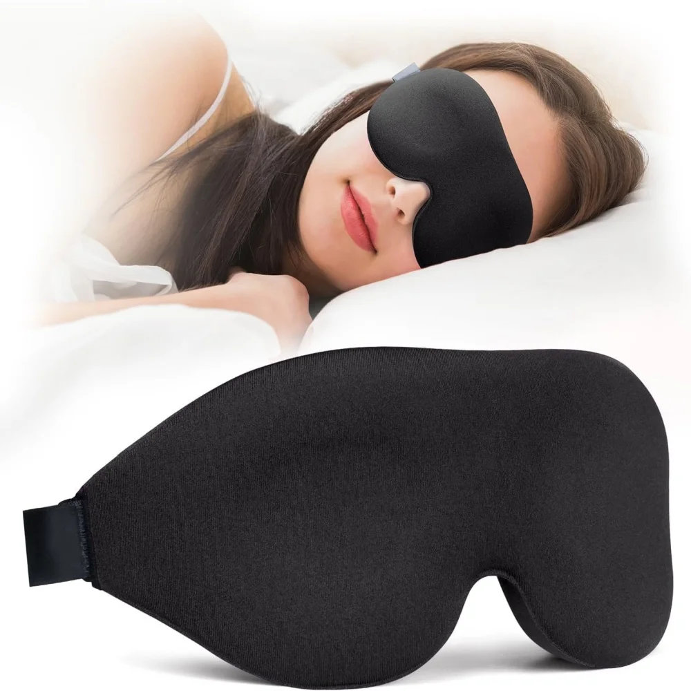 3D Sleeping Mask Eyepatch Block Out Light Soft Paded Sleep Rest Relax Aid Cover Patch Blindfold Face Shade Eyeshade Eyes Patchs