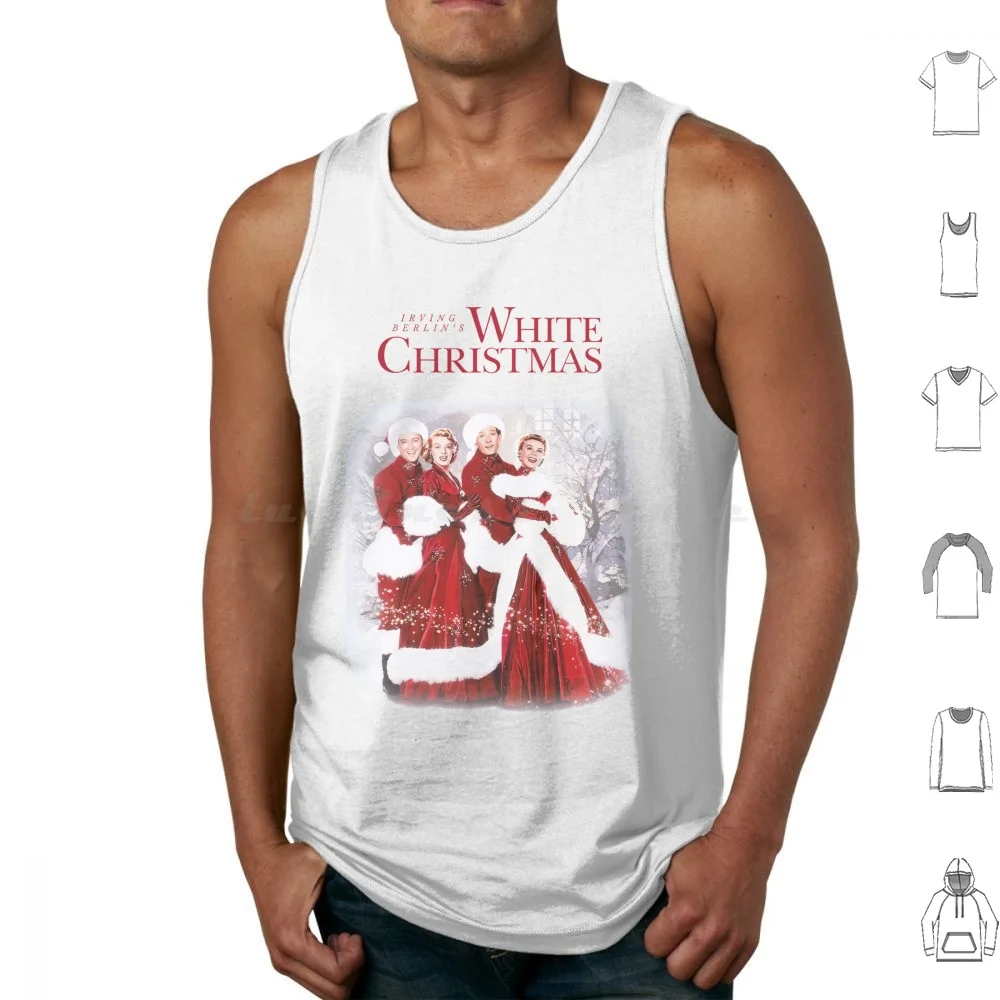 Retro Irving Berlins White Christmas Tank Tops Print Cotton White Christmas White Christmas Movie Haynes Sisters Wallace