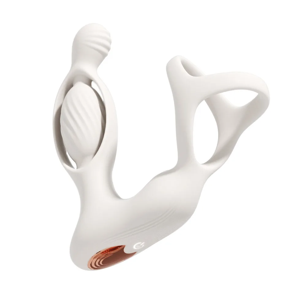 New Hollow Anal Sex Toy Prostate Maassager Adult G Spot Stimulator Delay Ejaculation Lock Ring Sex Toys For Men Masturbation