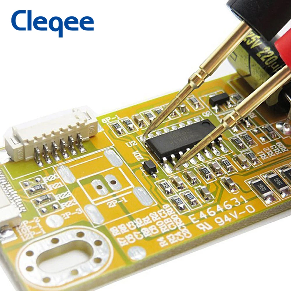 Pontas de prova para multímetro 4mm banana plug fios para teste tester leads jacaré clipes testador dicas para kit de cabo diy eletrônica