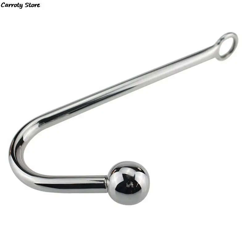 Anal Hook Metal Butt Plug with Ball Anal Plug Anal Dilator Gay Sex Toys Stainless Steel New for Men and Women Adult Games Piece