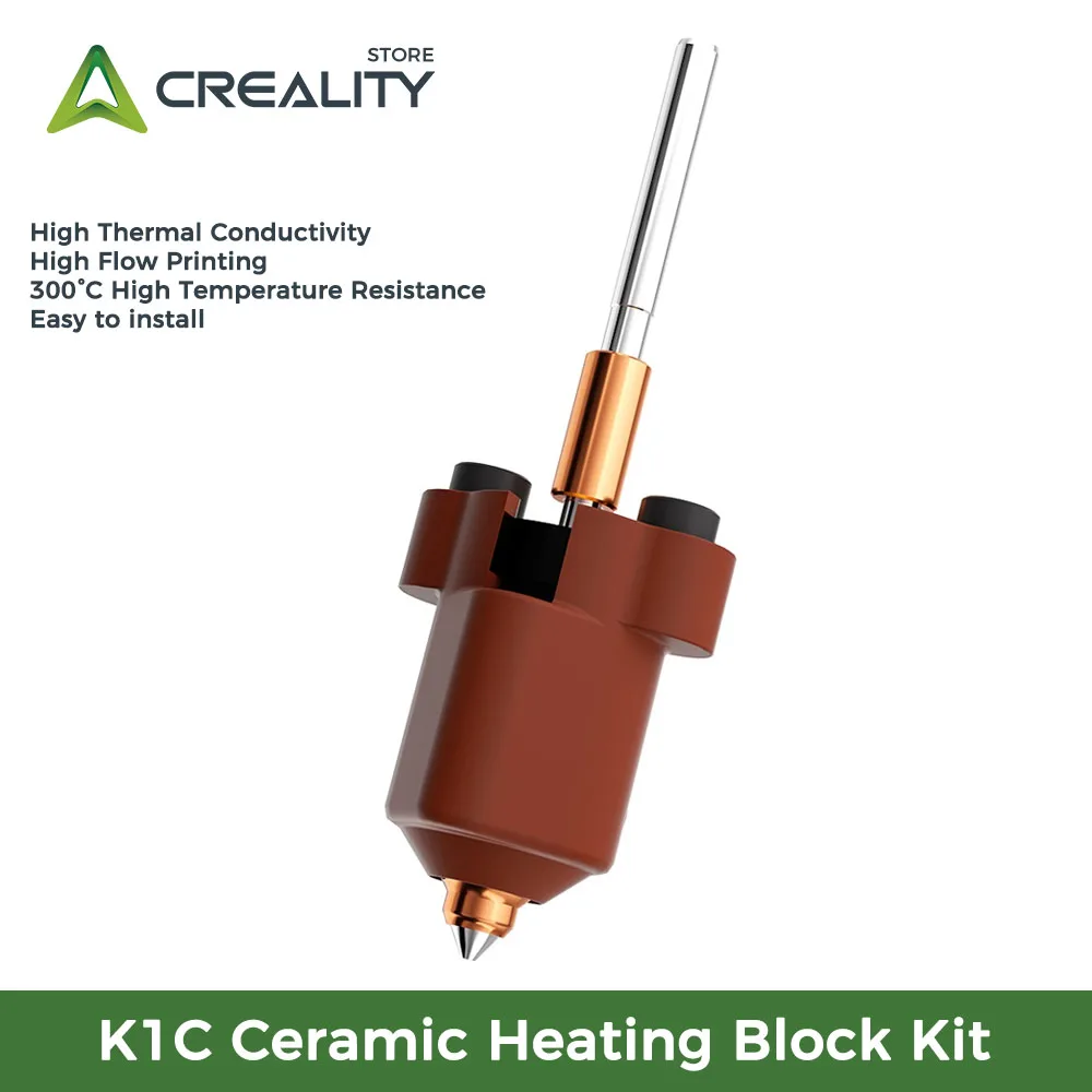 CREALITY-Kit de bloques de calentamiento de cerámica K1C Original, boquilla de intercambio rápido, alto flujo 300 °C, alta temperatura, accesorios para impresora 3d