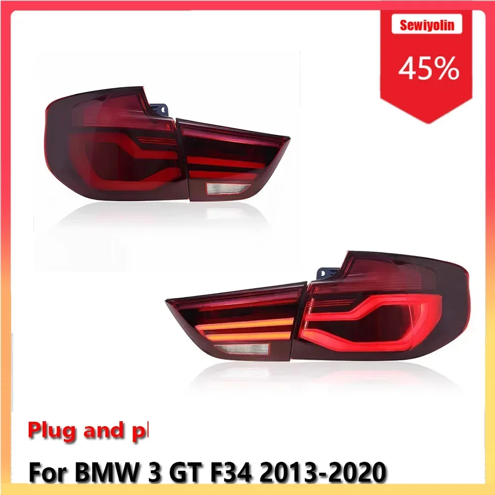 

Car Auto LED Tail Light Accesorios Para Auto For BMW 3 GT F34 2013-2020 Auto Fog DRL Brake Turn Signal Lamp Plug And Play