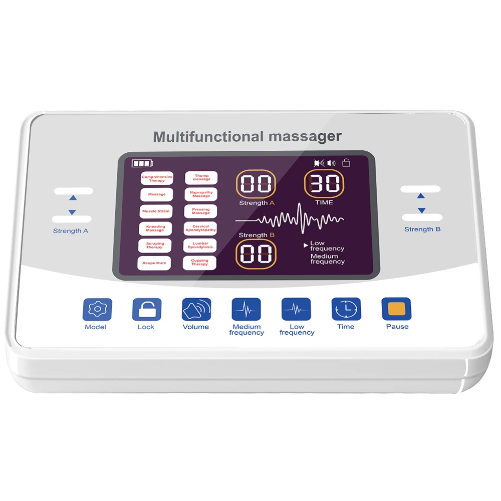 Tens Machine Physiotherapy EMS Muscle Stimulator Low Frequency Therapy Device Electric Digital Pulse Acupuncture Massager