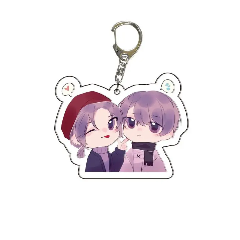 

Anime Games Reverse Acrylic Keychain Kawaii Beauty Action Fingure Vertin Keyring Bag Pendant Car Key Chains Ornament Kids Toys