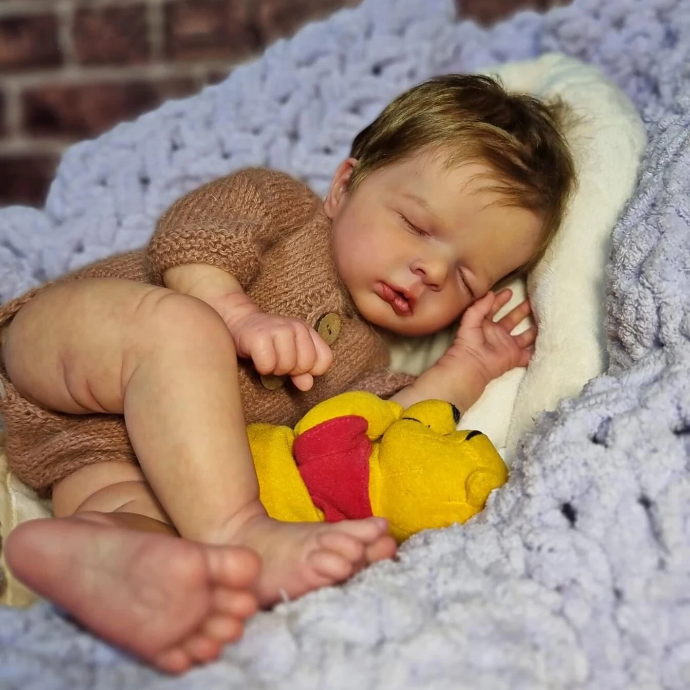 

FBBD 20inch Reborn Doll Lifelike Newborn Soft Touch Cuddly Body Doll Handmade with Genesis Paint Visible Veins Multiple