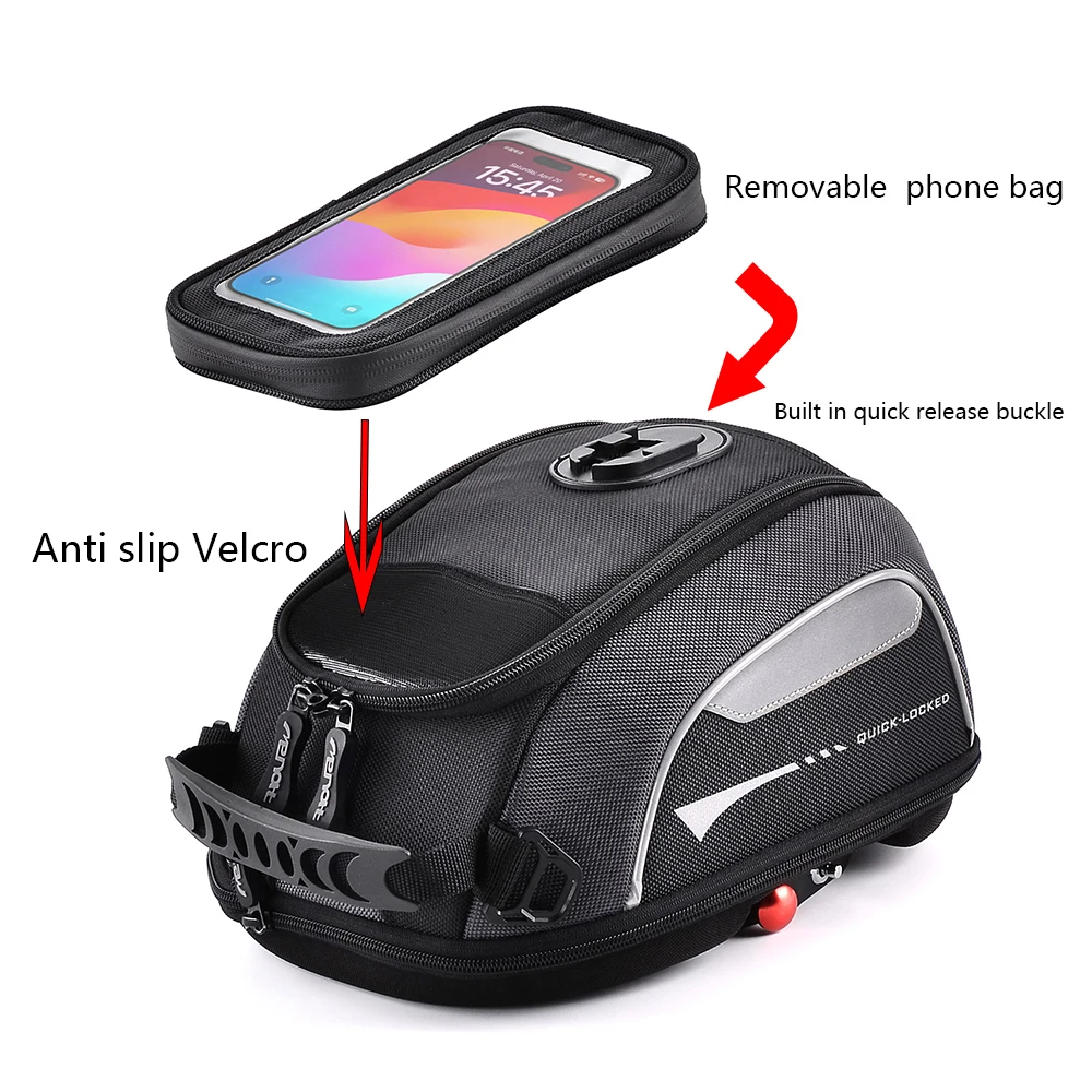 Tank Bag for BMW R NineT Pure Sport Urban Racer Scrambler Rotation Locked  Anti Theft Fuel Luggage Carrie Top Case Waterproof