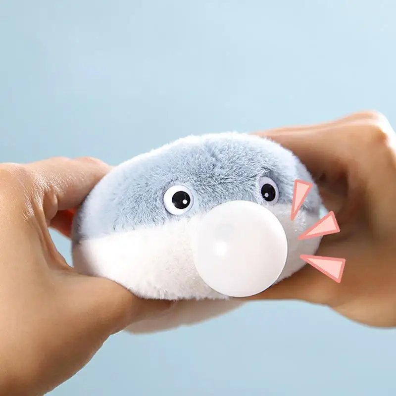 Sacabambaspis Fish Plush Toy Bag Plush Keychain Charm Adorable Sea Fish Animal Plush Interactive Clockwork Plush Animal Toy