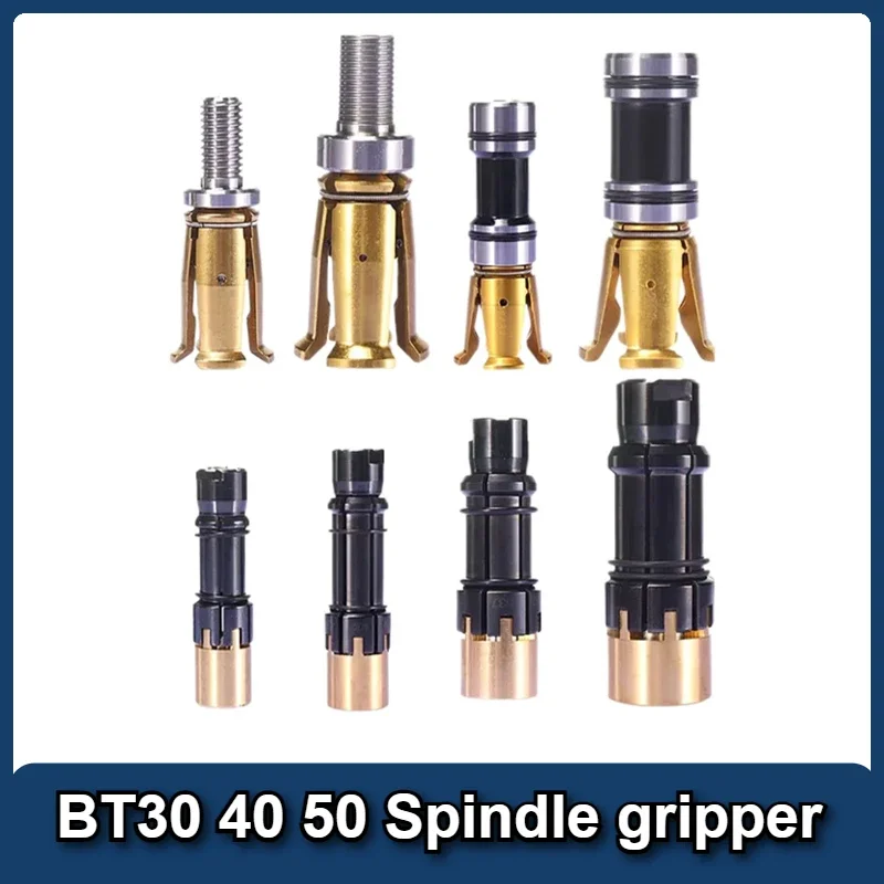 

BT30 BT40 BT50 Spindle Gripper HSK32 40 50 External Internal Thread Claw Clamp 4 Petal Pull Claw Tool Milling CNC Machine Center