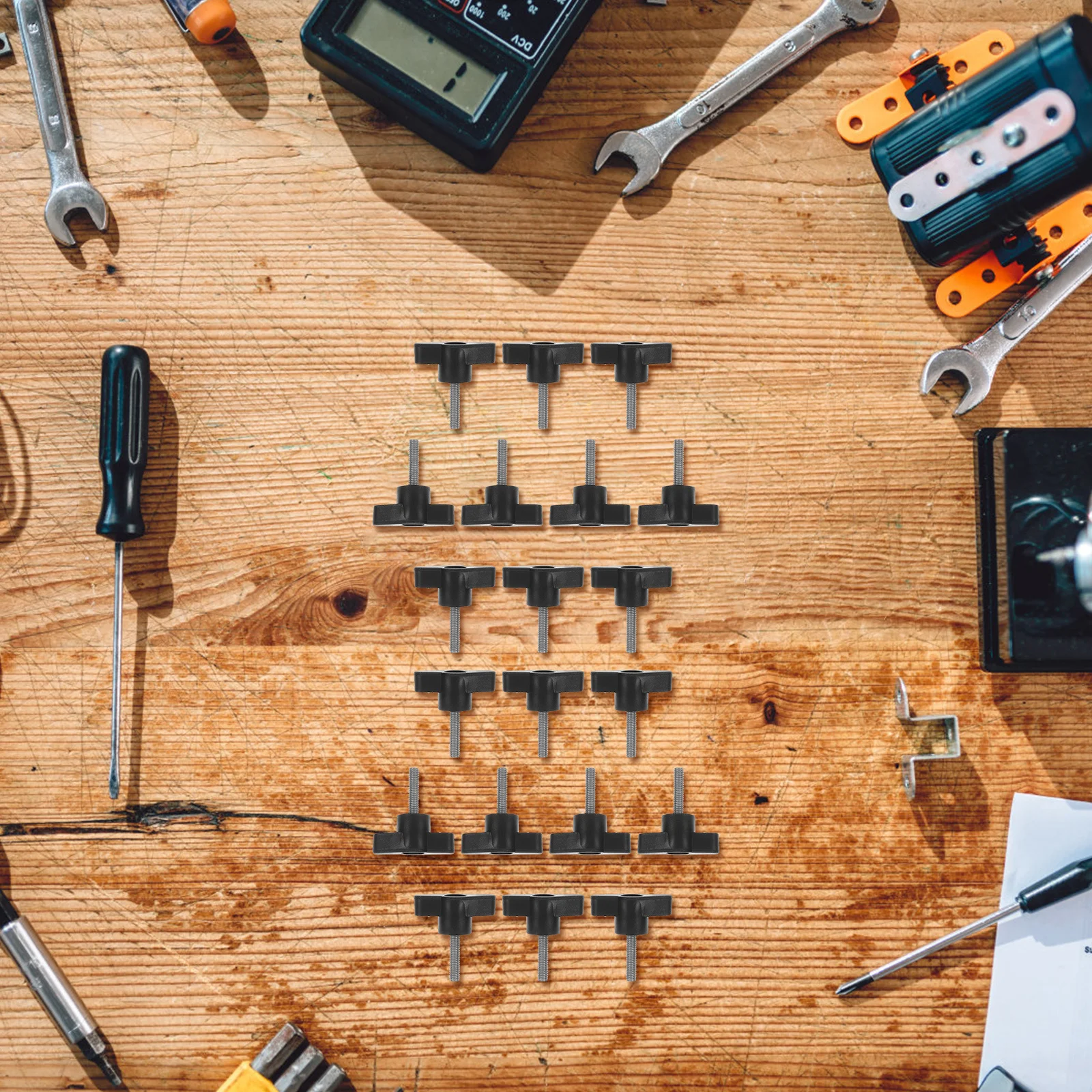 

10pcs Hand Screws Stainless Steel Plastic Thumb Screw For Machinery Furniture Z-Shape Z-Shaped Screw Threaded Fasteners